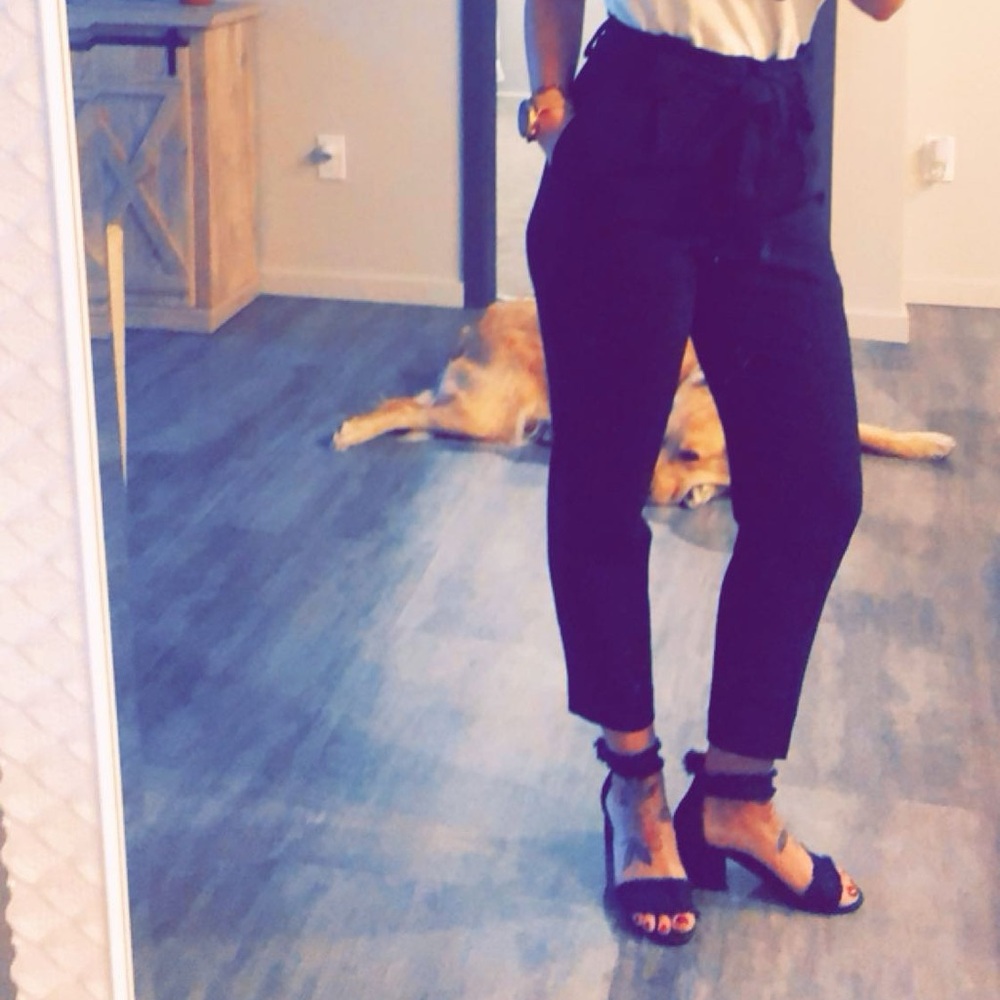 Express slacks tie front